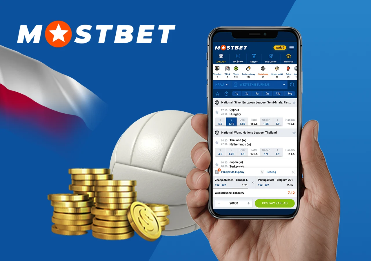 Najlepsze kursy, bonusy i promocje na zakłady na siatkówkę od Mostbet